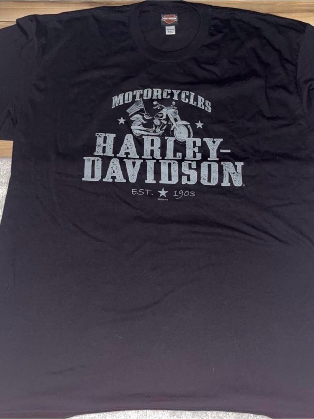 Harley-Davidson Men’s Black Graphic Motorcycle T-Shirt Sz 3XL New York